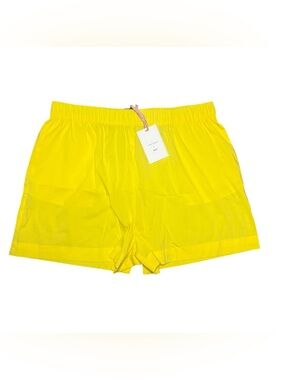 Alex Marie Lemon Yellow Women's Large Bermuda Shorts BRRR Collection